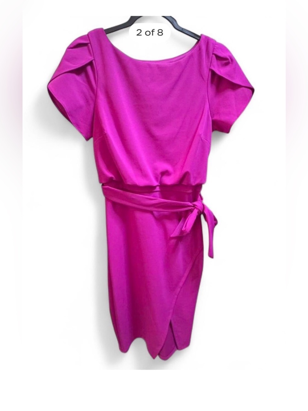 Kensie Fuchsia Short Sleeve Dress